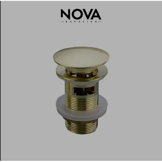 Nova Desague Dorado Push Lavamanos