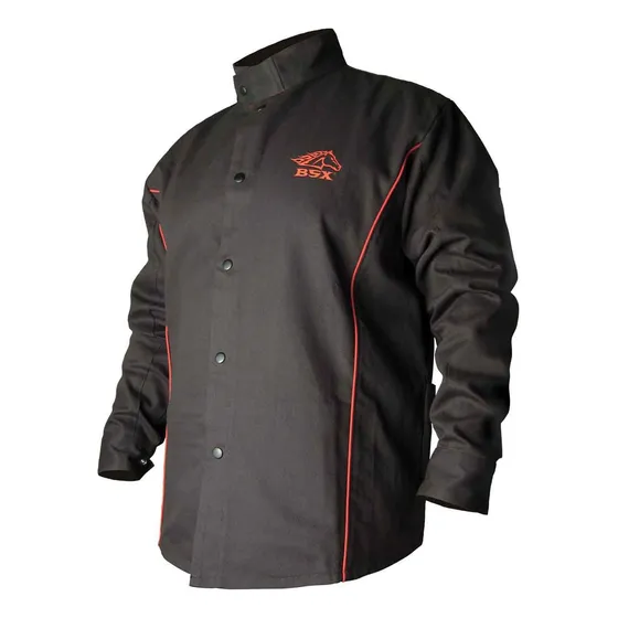 Revco Bsx B9 C 9oz Negro Rojo Algodon Chamarra Soldar Al 3