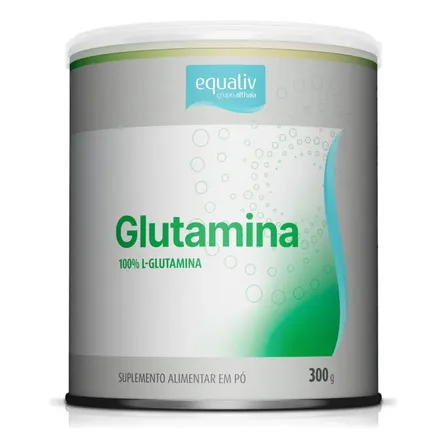 Suplemento Glutamina Equaliv 300g Alta Pureza Sem Sabor