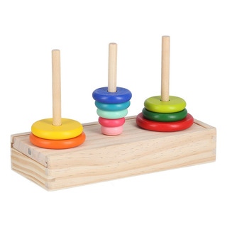 Juguete Educativo Torre De Hanoi 10 Anillos Rompecabezas Lóg Juguete Educativo Torre De Hanoi 10 Anillos Rompecabezas Lóg