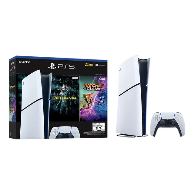 Playstation 5 Slim Digital + Ratchet & Clank Y Returnal Color Blanco