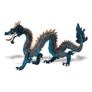 Figura Safari Ltd - Dragão Chinês - Azul - 17cm Comprimento Figura Safari Ltd - Dragão Chinês - Azul - 17cm Comprimento