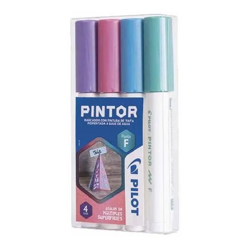Set Marcador Pintor Fino 4un Metalizados Pilot