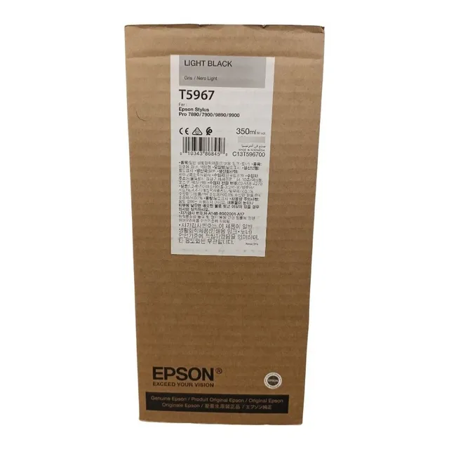 Cartucho De Tinta, Epson, T5967, Light Black, 350ml Pro7890 