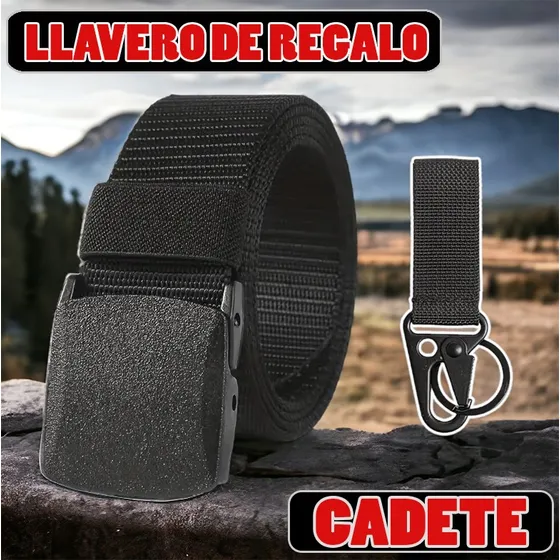 Correa Cinturon Táctica Cadete Militar De Hebilla Plástica 
