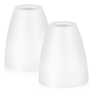 Pantalla De Lámpara De Plástico Blanco Con Apertura, 2 Unida Pantalla De Lámpara De Plástico Blanco Con Apertura, 2 Unida