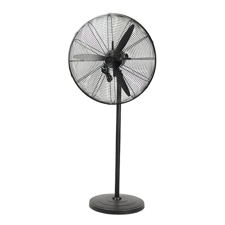Ventilador de piso Hoso hs industrial turbo con 3 aspas estructura color negro, 76.2cm de diámetro 60