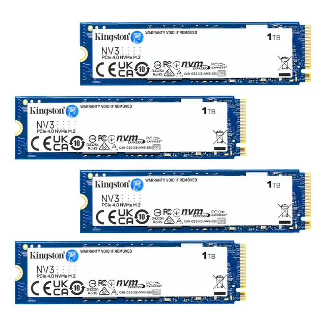 Kit 4 Unidad Estado Solido Ssd Kingston Interno Snv3snv3 1tb