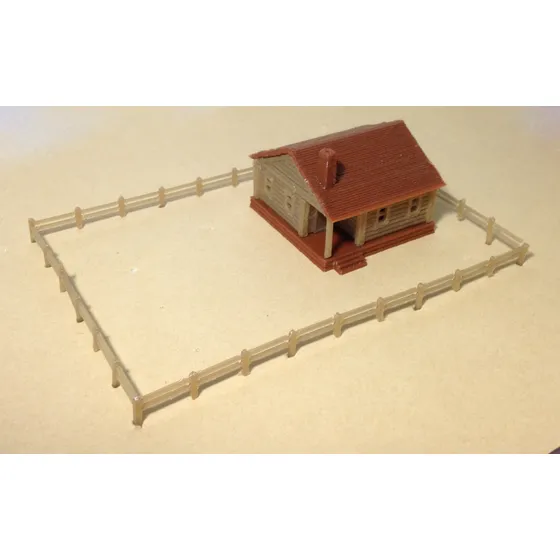 Outland Maqueta Tren Ferrocarril Diseño Casa Rural Valla