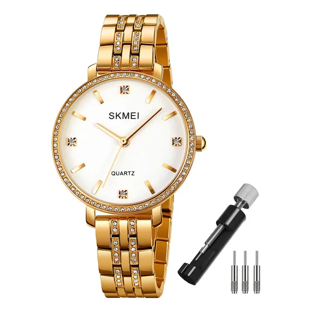 Relojes De Skmei Para Mujeres Diamante Simple Negro 9dhm2