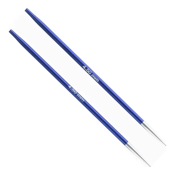 Par de agujas intercambiables Knitpro Zing Special de 4,5 mm