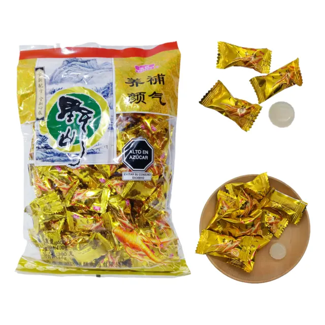 Caramelos Duro De Gingseng Sabor Mentol 380gr Ren Shen Tang