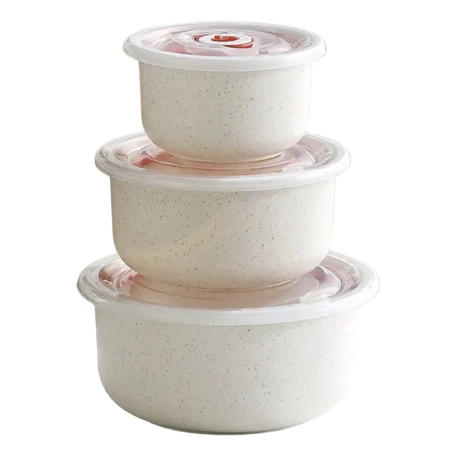 Set 3 Tazones Para Uso Alimenticio Para Microondas Y Freezer