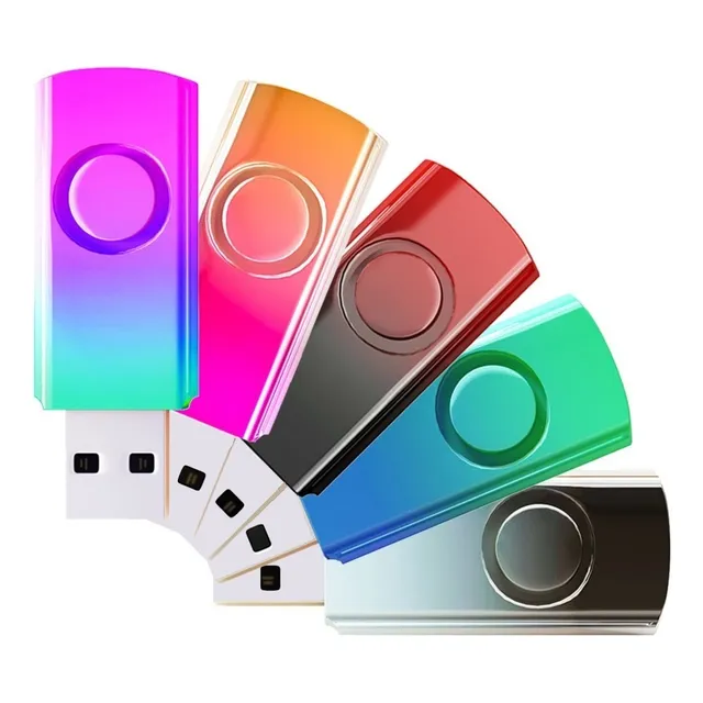 Paquete De 5 Tarjetas De Memoria Usb 2.0 De 2 Gb Con Degrada