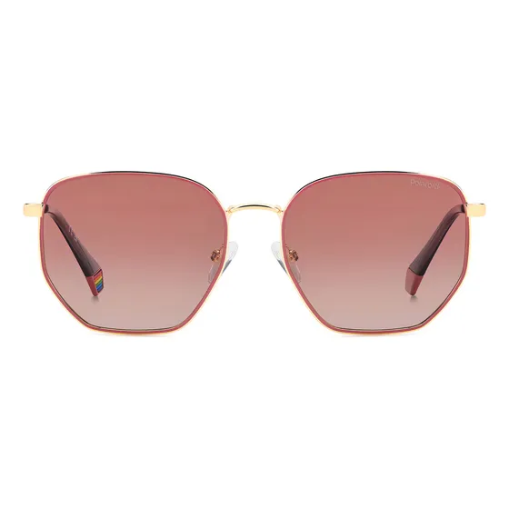 Gafas De Sol Polaroid Pld 6214 /s/x Color Rosa Lente Rosa Chicle Varilla Dorado Armazón Dorado Diseño Ocean