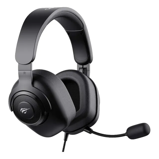 Fone Headset Gamer Havit H2230d P2 P3 3,5mm Microfone Removível Consoles Pc Preto