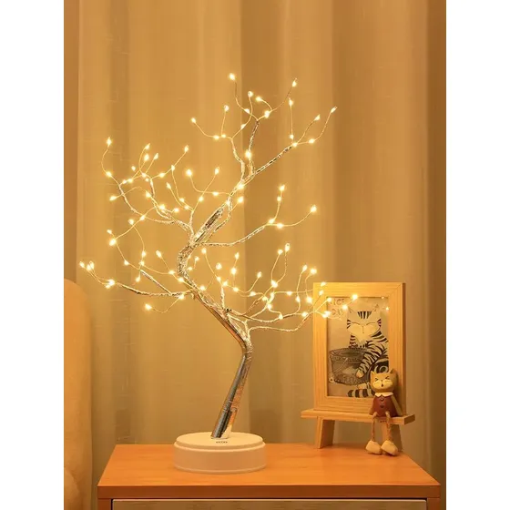 Luz Noturna Led Birch Tabletop Bonsai Tree