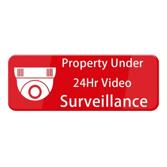 Propiedad Señal Videovigilancia 24 Hora Meno Para Casa 9 *
