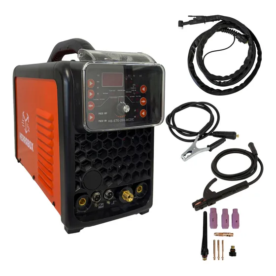 Soldadora Inverter Ac-dc Para Soldar Aluminio Alta Frecuencia - Multifuncion Tig / Mma De 200amp + Panel Digital / Torcha Ac-dc
