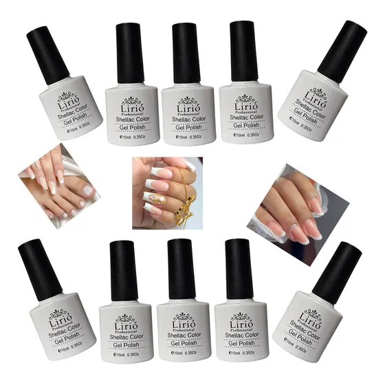 30 Esmaltes Gel Led Uv Francesinha Unha Polygel Seca Cabine 