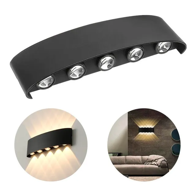 Aplique Bidireccional Exterior Jardín Led Integrado 10w Ax ®