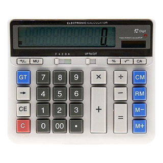 Calculadora Electronica Carga Dual Pantalla De 12 Digitos Calculadora Electronica Carga Dual Pantalla De 12 Digitos