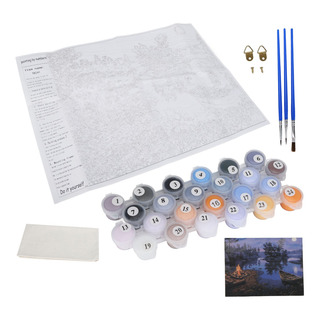 Suministros De Pintura Pintar Por Números Luz De Luna Noche Suministros De Pintura Pintar Por Números Luz De Luna Noche