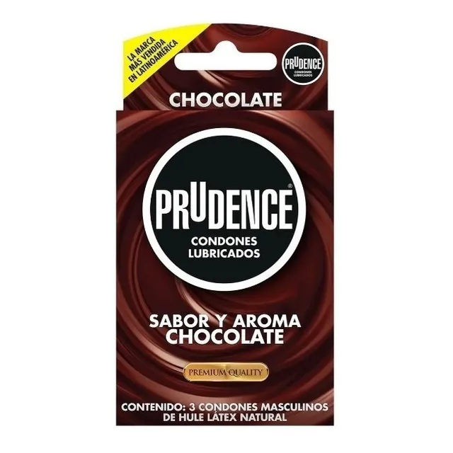 Prudence Sabor Y Aroma A Chocolate 3 Condones Premium