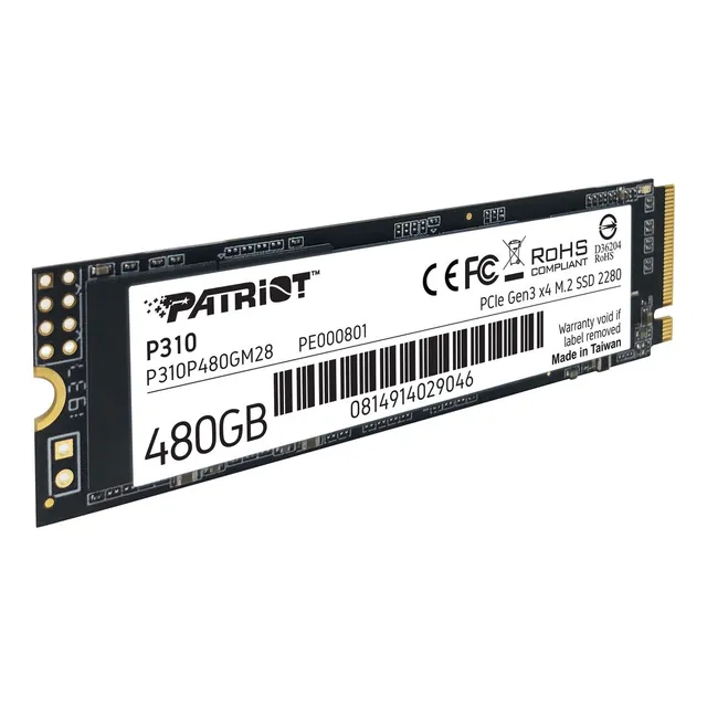 Disco Ssd M.2 2280 Nvme 480gb Patriot P310 Pcie 3x4