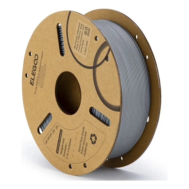 Filamento Elegoo Premium PLA de 1,75 mm, 1 kg, color gris