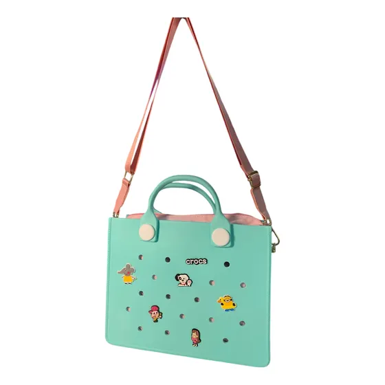 Carteras Estilo Crocs De Goma Modelo Exclusivo (forro)