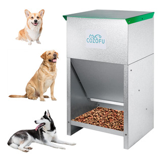 Comedero Para Perros Cozofu Automático De Metal Galvanizado Comedero Para Perros Cozofu Automático De Metal Galvanizado