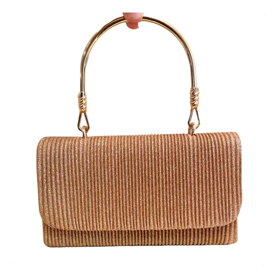 Clutch Fiesta Cartera Mujer Sobre Con Asa Metalica Y Correa