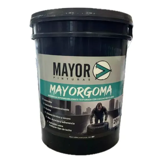 Membrana Mayor Goma 20 Kg Impermeabilizante Techos
