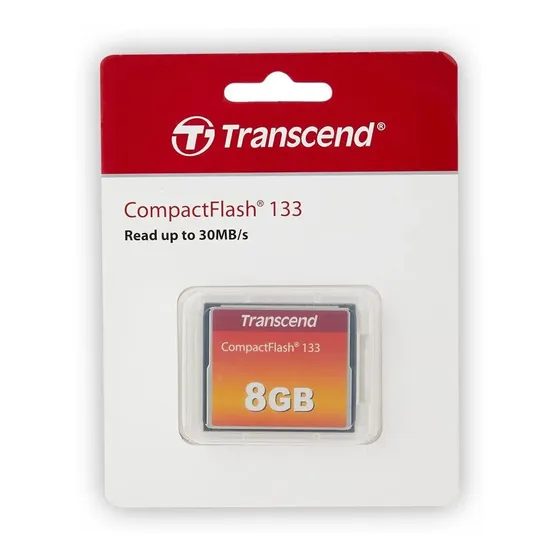 Tarjeta De Memoria Transcend Compactflash 133x 8gb Ts8gcf133