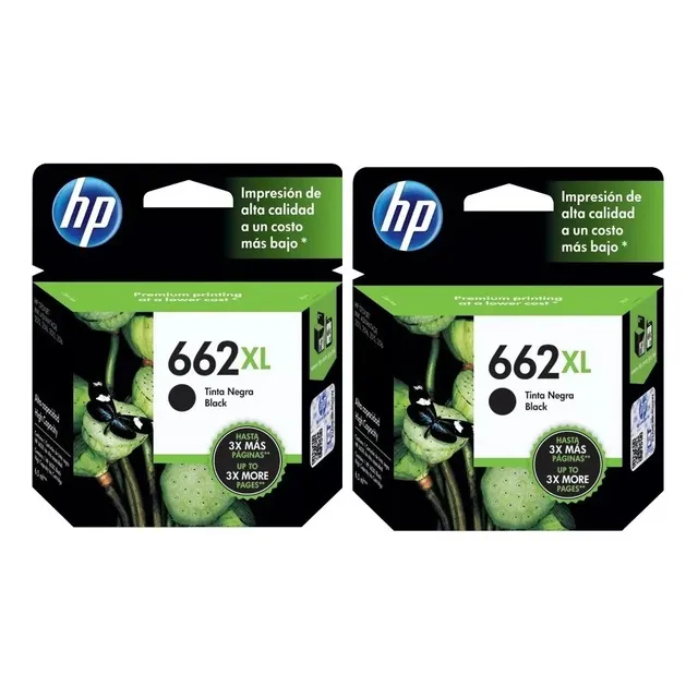Kit 2 Cartucho Tinta Original Hp 662xl Negro Cz105al Cz106al