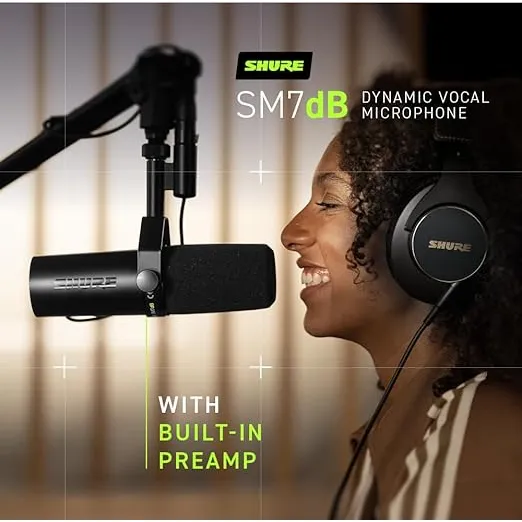 Microfono Shure Sm7b - Podcast - Estudio Cabina De Radio