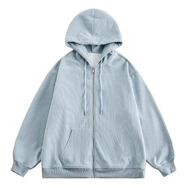 Otoño E Invierno Nuevo Hombr Color Solido Suelta Sudadera