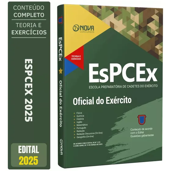 Nova Apostila Concurso Espcex - Cadetes Do Exército