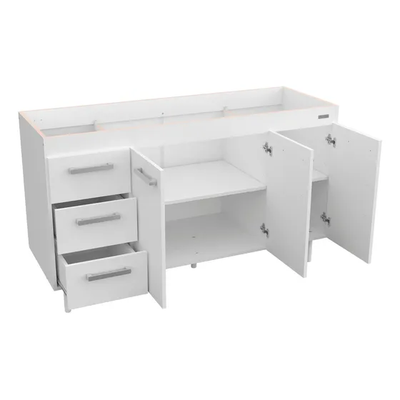 Bajo Mesada S/ Bacha Cocina Mosconi Exp.1,40m Blanco