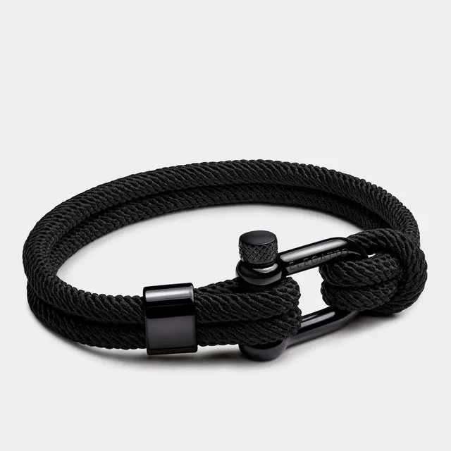 Pulsera Alchor Platinum Black Para Caballero