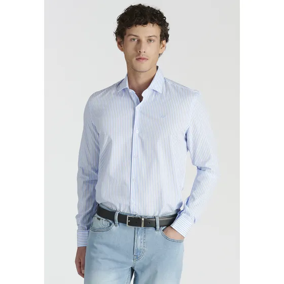 Camisa Noah Business Celeste Fw25 Newman
