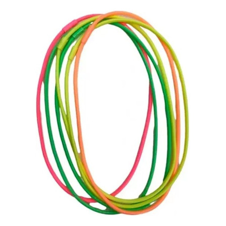 60 Collares Fluor Goma Plastico Brilla Luz Uv Cotillon Cario 60 Collares Fluor Goma Plastico Brilla Luz Uv Cotillon Cario
