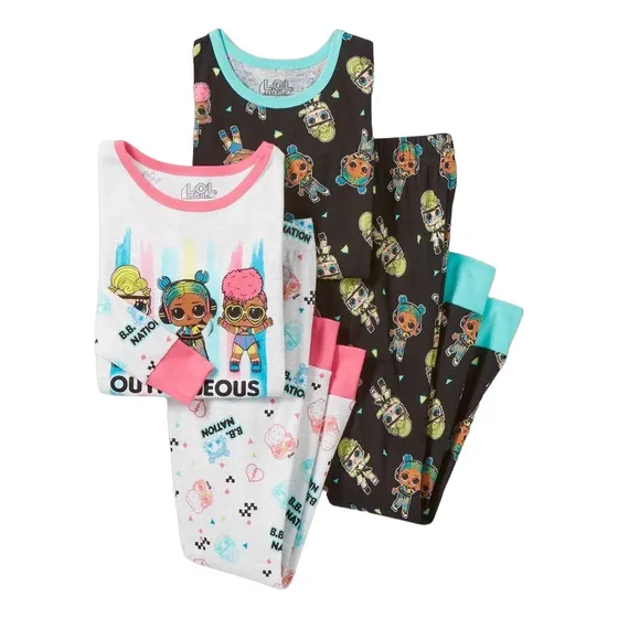 Pijamas Lol Surprise 4 Piezas Usa Niñas  Talla 8