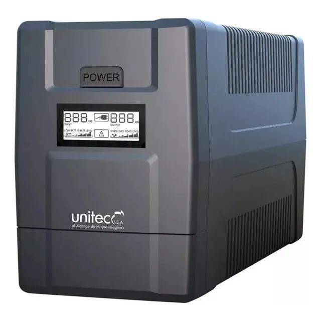 Ups Interactiva Marca Unitec 2500vatios/ 1200watts, 8.tomas
