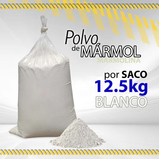Polvo De Marmol Blanco Marmolina Por Saco 12.5kg / 07948