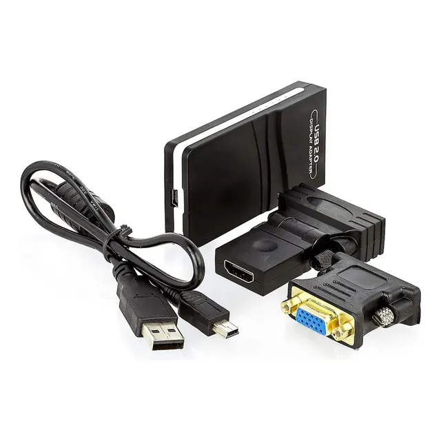 Adaptador De Vídeo Uga Usb 2.0 X Vga Dvi Hdmi Multi Display