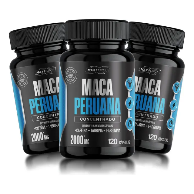 Maca Peruana Concentrada Com Ativos Estimulantes 360 Caps