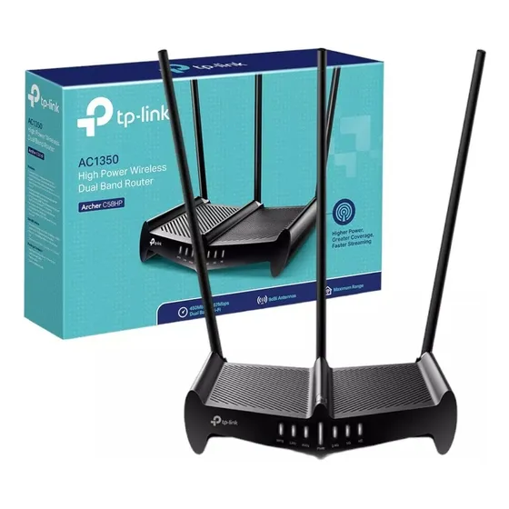 Router Ac1350 Rompemuro Tplink Dual Band Wifi C58hp Potente