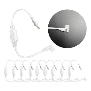 Kit 10 Conector Para Mangueira Fita Led Neon Cob 2835 Bivolt Kit 10 Conector Para Mangueira Fita Led Neon Cob 2835 Bivolt
